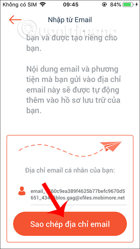 Email to receive mail