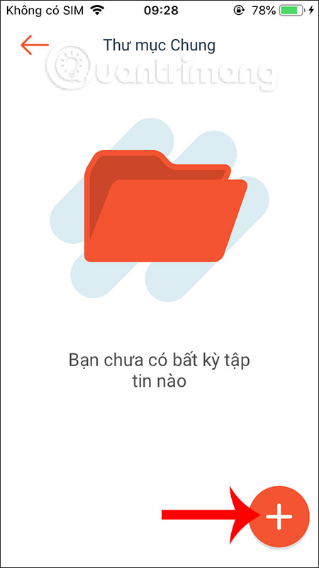 Tải file lên mục chung