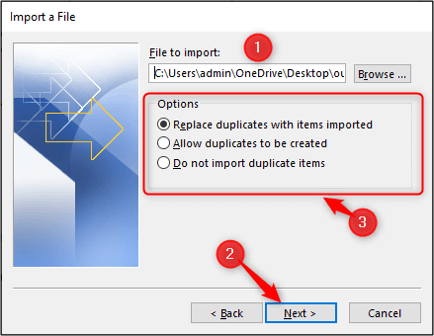 Tìm vị trí tệp CSV muốn nhập