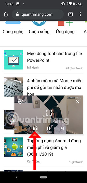nghe nhac tat man hinh youtube vanced
