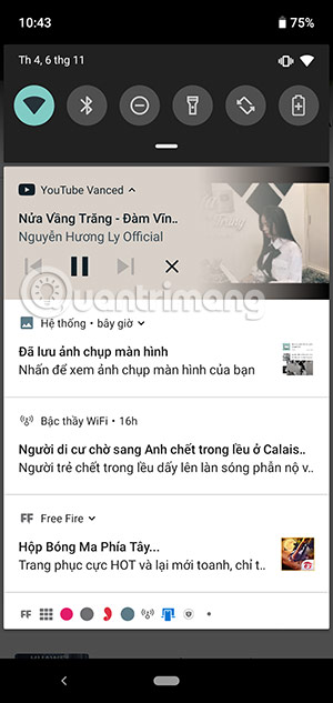 nghe nhac tat man hinh