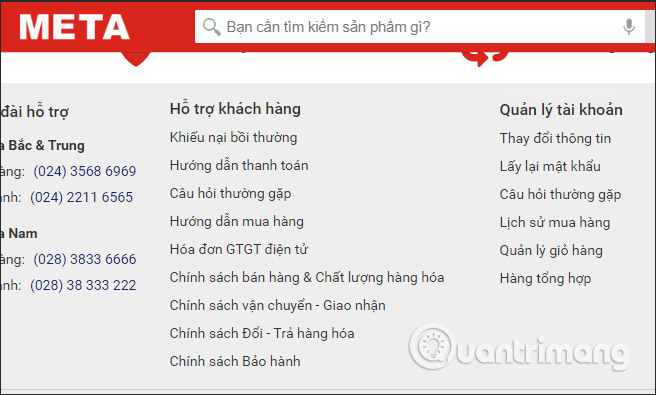 Thông tin của trang