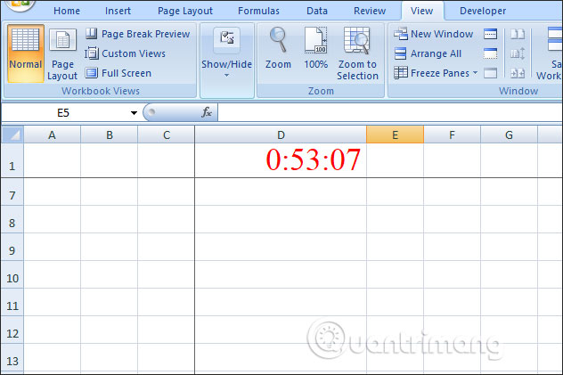 Cách tạo đồng hồ đếm ngược trong Excel - Ảnh minh hoạ 10
