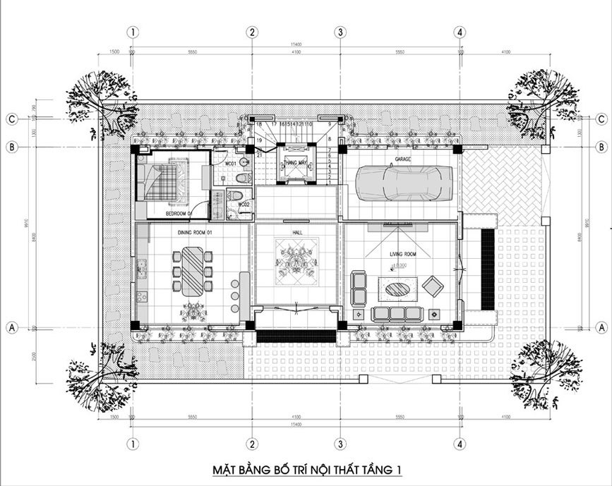 Biệt thự 2 tầng hiện đại diện tích 200m2 2