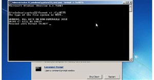 Lệnh Format trong Command Prompt