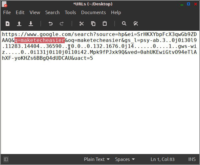 Phần truy vấn của URL