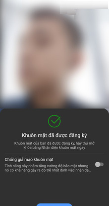 Hỗ trợ mở khoá bằng khuôn mặt 3