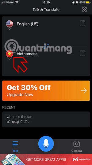 dịch nhanh ngôn ngữ của người nước ngoài