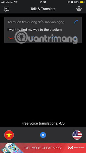 ứng dụng dịch khi đi du lịch