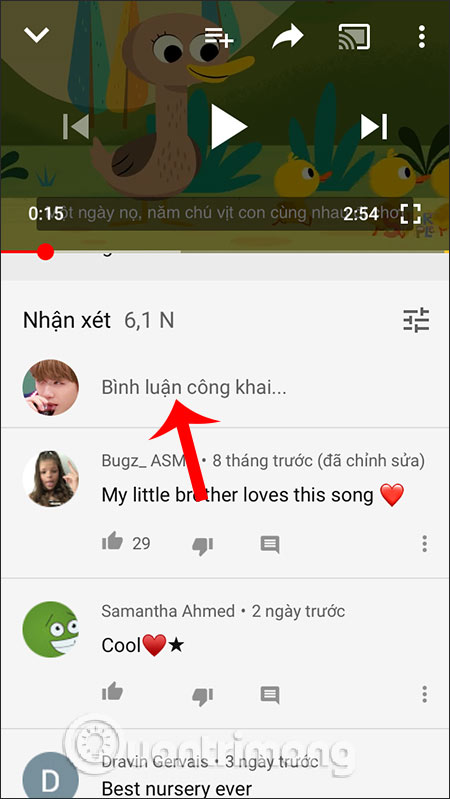 Bình luận công khai