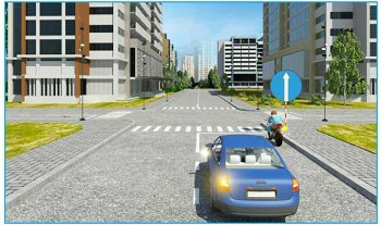 Theo tín hiệu đèn của xe cơ giới, xe nào vi phạm quy tắc giao thông?