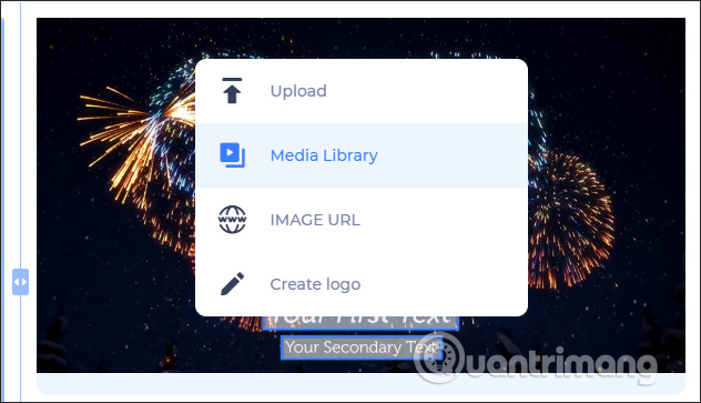 Tùy chọn tải logo