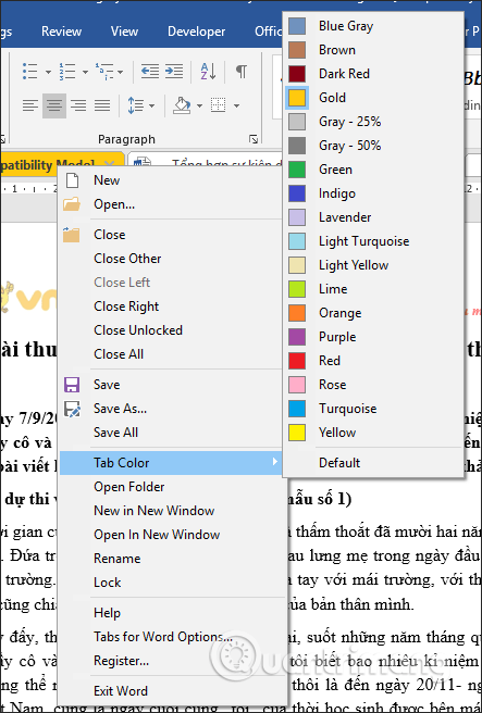 Cách mở nhiều tab file Word trên 1 giao diện - Ảnh minh hoạ 10