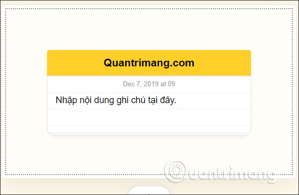 Nhập nội dung ghi chú