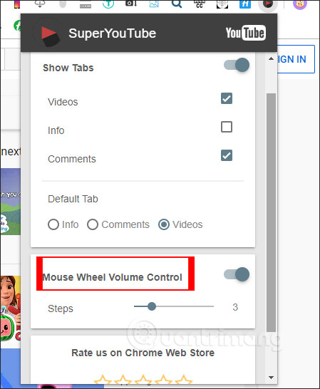 Đổi âm lượng video