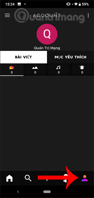 Truy cập tài khoản cá nhân