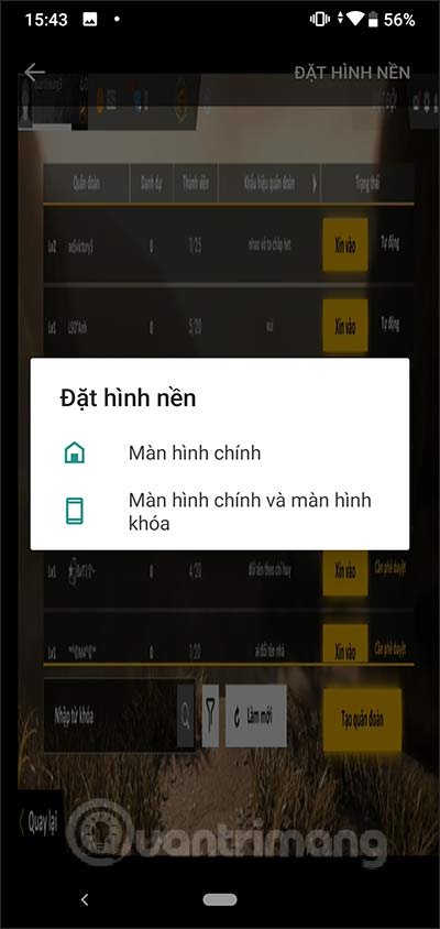 Chọn vị trí cho video