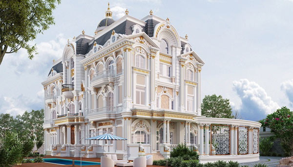 Mẫu biệt thự kiểu Pháp đẹp 16