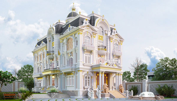 Mẫu biệt thự kiểu Pháp đẹp15
