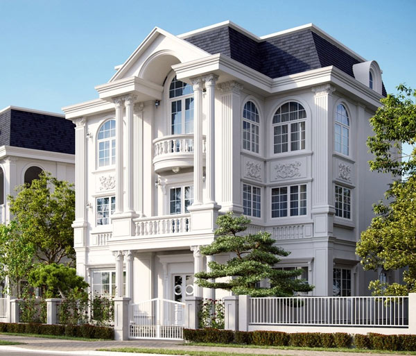 Mẫu biệt thự kiểu Pháp đẹp 20