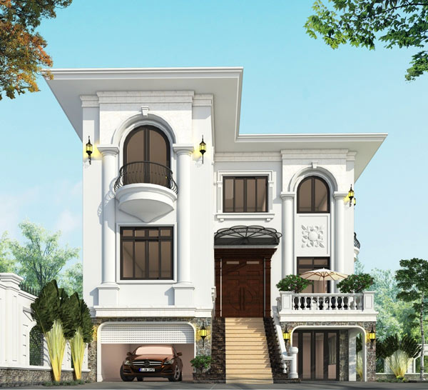 Mẫu biệt thự kiểu Pháp đẹp 25