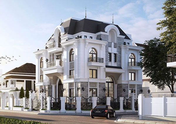 Mẫu biệt thự kiểu Pháp đẹp 19