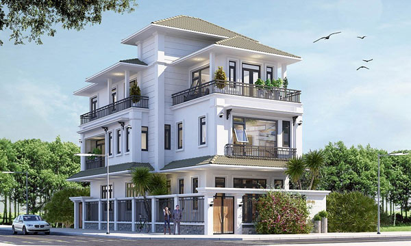 Mẫu biệt thự kiểu Pháp đẹp 5