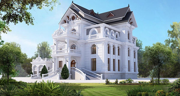Mẫu biệt thự kiểu Pháp đẹp 8