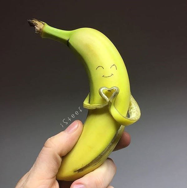 Khi một quả chuối cảm thấy hạnh phúc