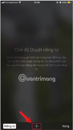 Duyệt web Quantrimang.com bằng chế độ ẩn danh trên Safari