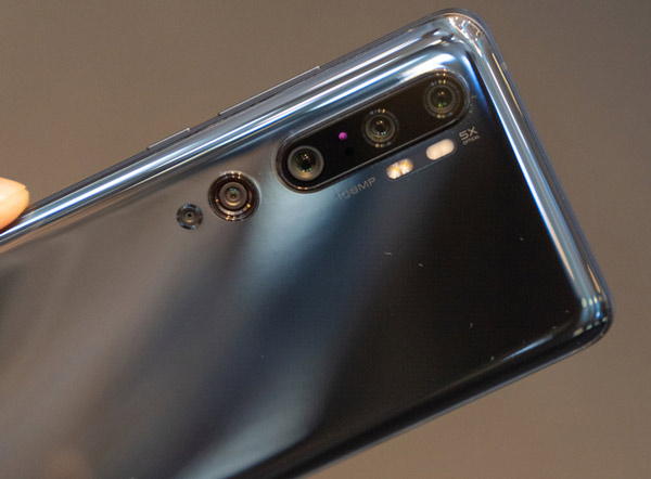 Xiaomi Mi Note 10 được tích hợp 5 camera phía sau