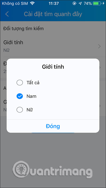 Thay đổi giới tính