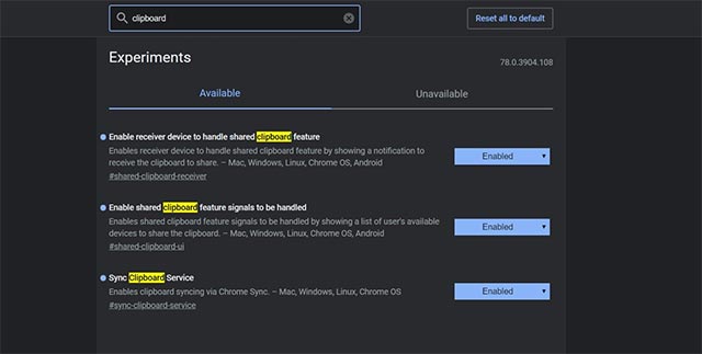Kích hoạt 3 flag này