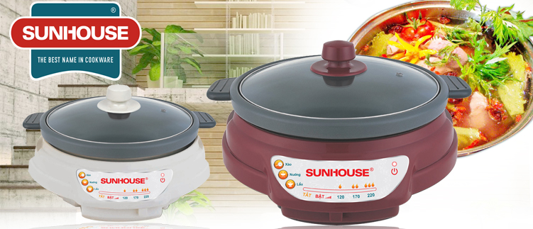 nồi lẩu điện Sunhouse
