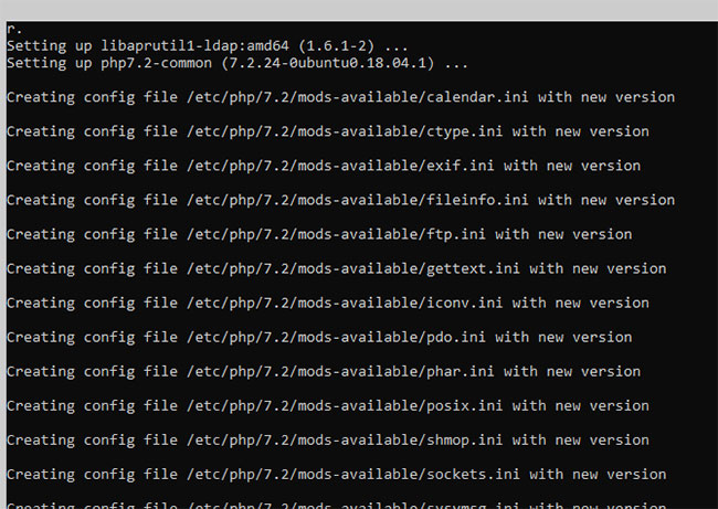 Cài đặt phần mềm Linux web server