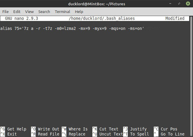 Tạo alias siêu nén
