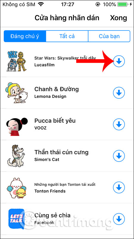 Tải sticker Star Wars