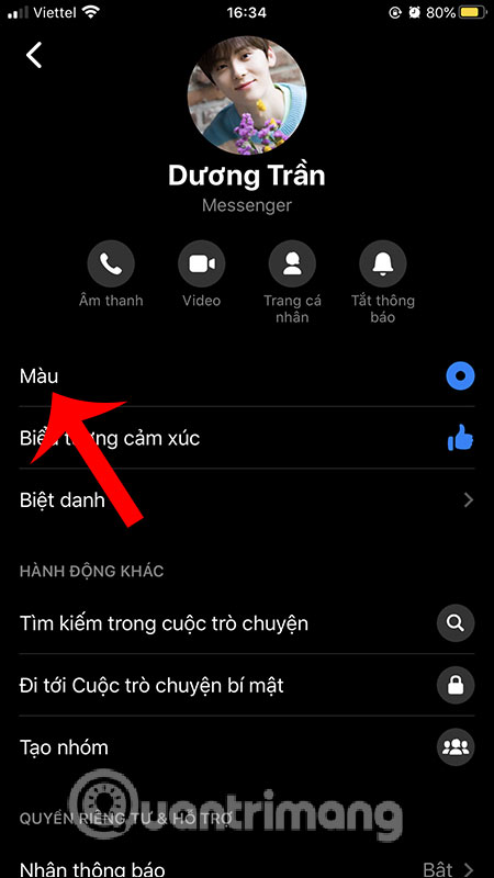 Chọn màu