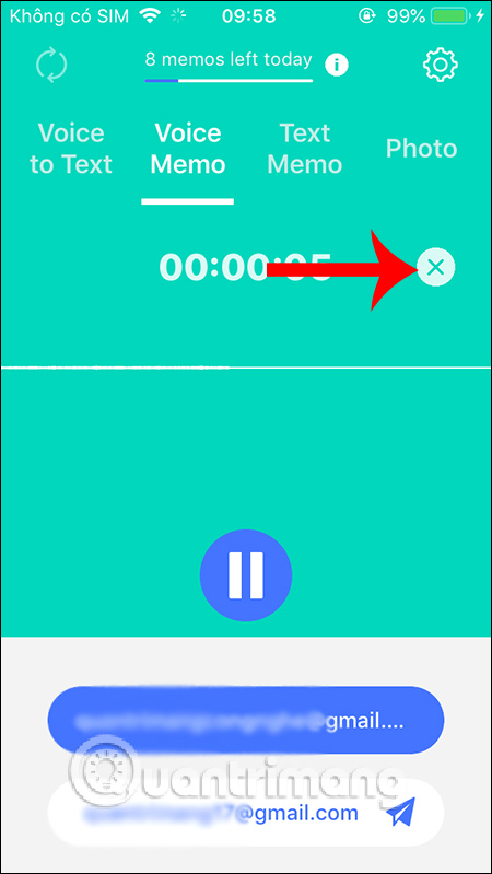 Xóa file đã ghi