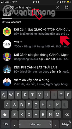 cmnd zalo
