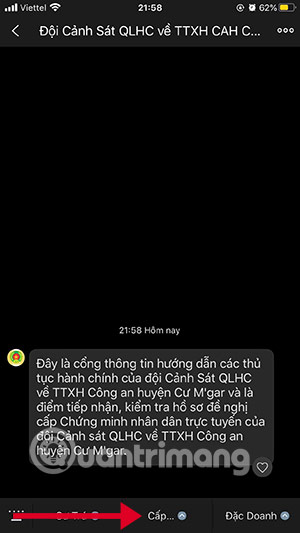 lam cmnd tren zalo