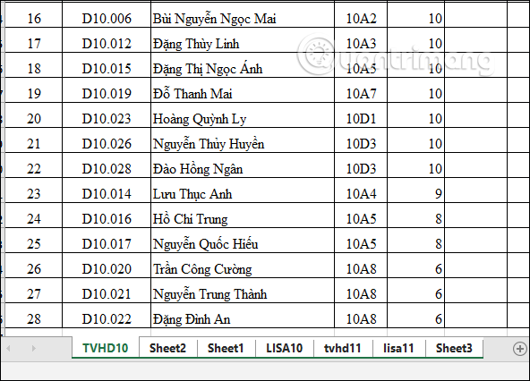 Cách in nhiều sheet trong Excel - Ảnh minh hoạ 6