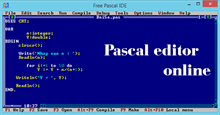 Trình biên dịch Pascal Online
