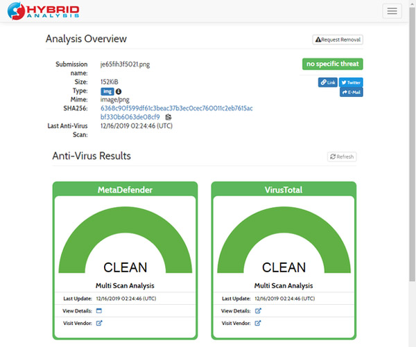 Tấm ảnh trên đã được kiểm tra và nó hoàn toàn bình thường