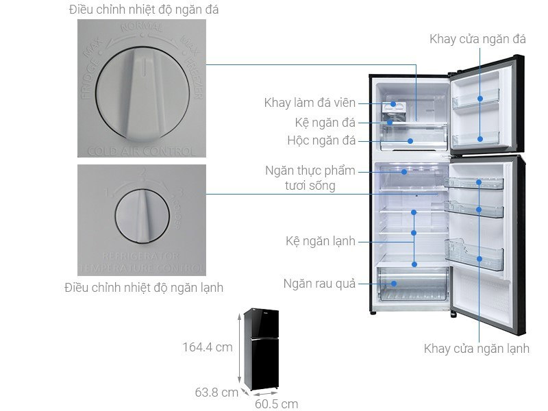 Tủ lạnh 2 cánh Panasonic 306 lít