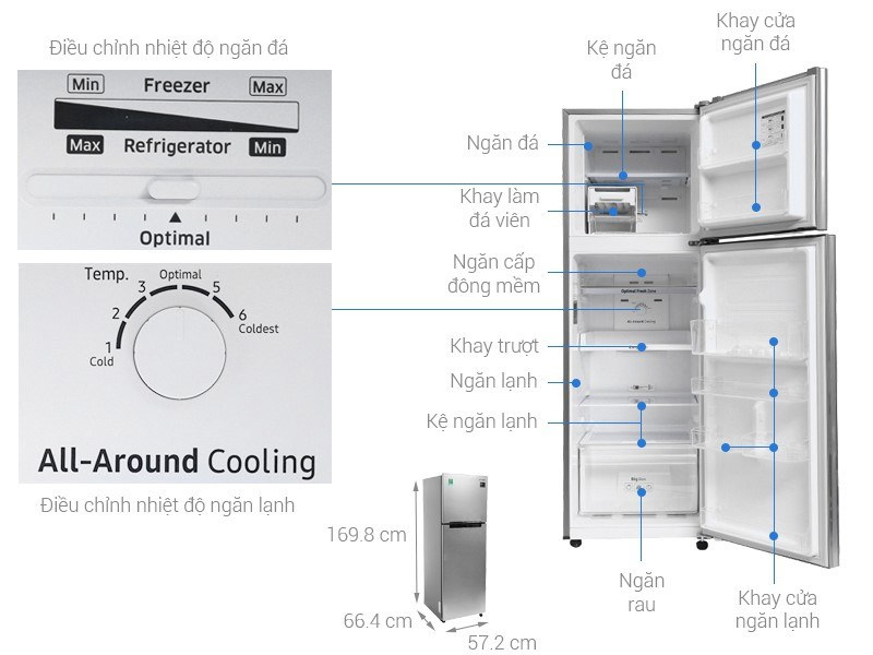 Tủ lạnh Samsung 256 lít