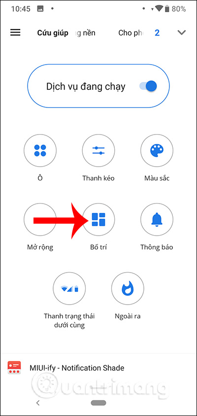 Đổi Bố cục