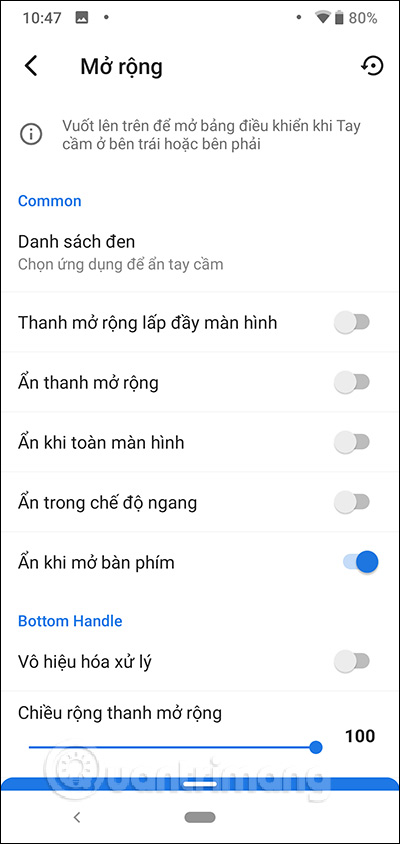 Phần Mở rộng