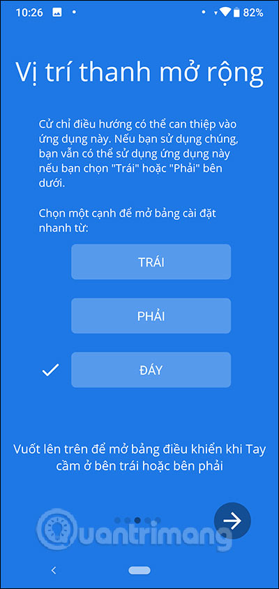 Chọn vị trí