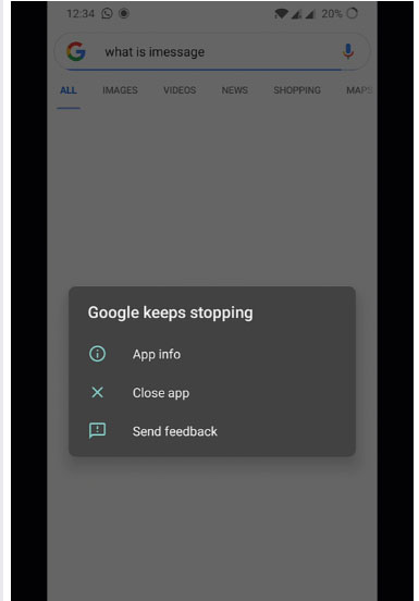 Ứng dụng ngừng hoạt động